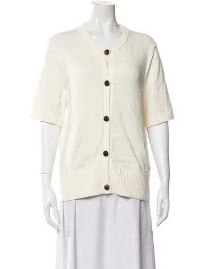 Pre-owned St John V-neck Sweater In Neutral