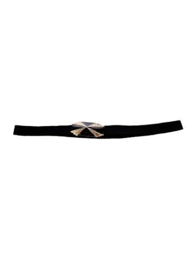 Pre-owned St John Waist Belt In Black