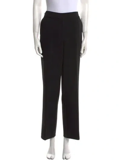 Pre-owned St John Wide Leg Pants In Black