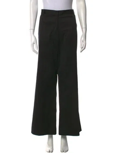 Pre-owned St John Wide Leg Pants In Black