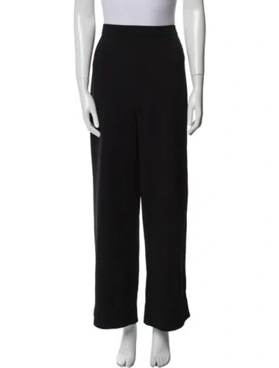 Pre-owned St John Wide Leg Pants In Black