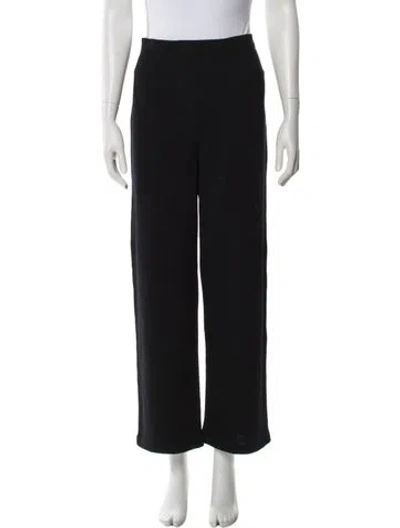 Pre-owned St John Wide Leg Pants In Black