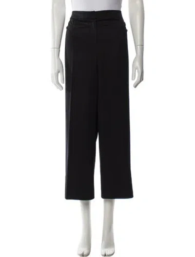 Pre-owned St John Wide Leg Pants In Black