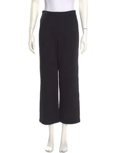 Pre-owned St John Wide Leg Pants In Black