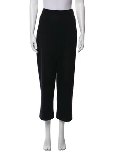 Pre-owned St John Wide Leg Pants In Black