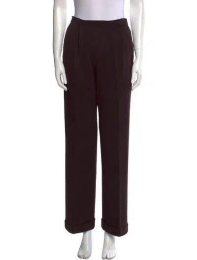 Pre-owned St John Wide Leg Pants In Black