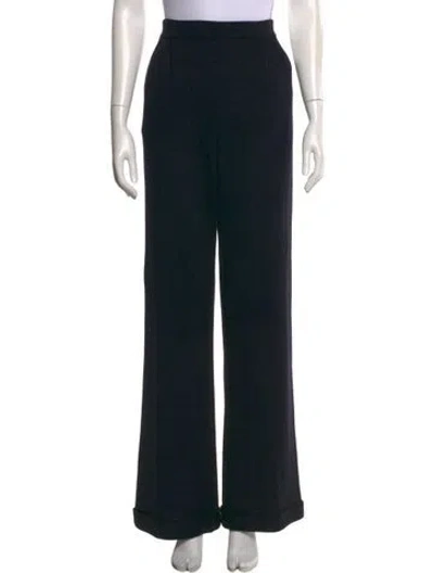 Pre-owned St John Wide Leg Pants In Black