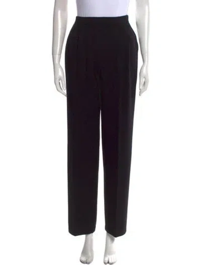 Pre-owned St John Wide Leg Pants In Black