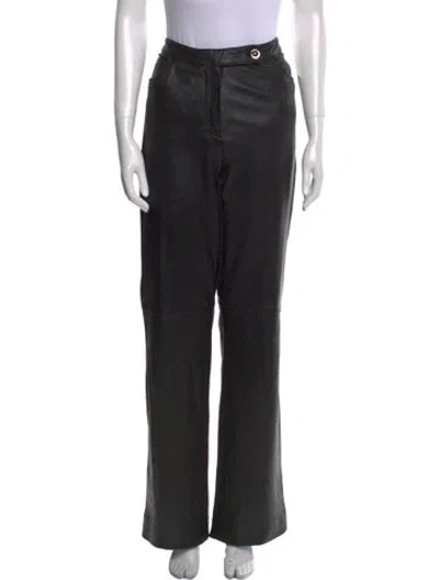Pre-owned St John Wide Leg Pants In Black