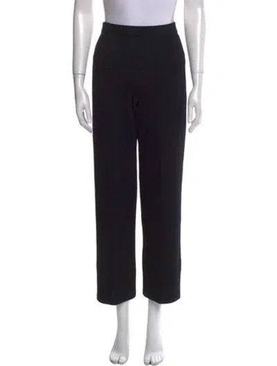 Pre-owned St John Wide Leg Pants In Black