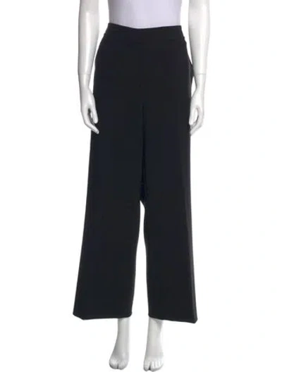 Pre-owned St John Wide Leg Pants In Black