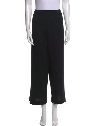Pre-owned St John Wide Leg Pants In Black