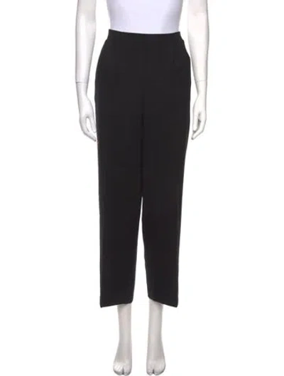 Pre-owned St John Wide Leg Pants In Black