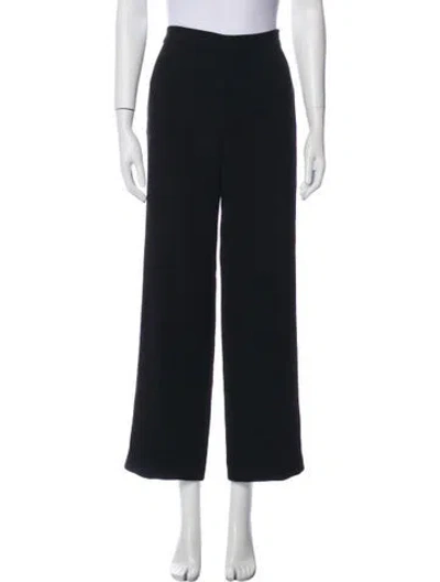 Pre-owned St John Wide Leg Pants In Black