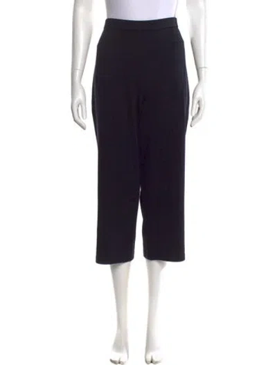 Pre-owned St John Wide Leg Pants In Black