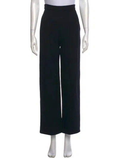 Pre-owned St John Wide Leg Pants In Black