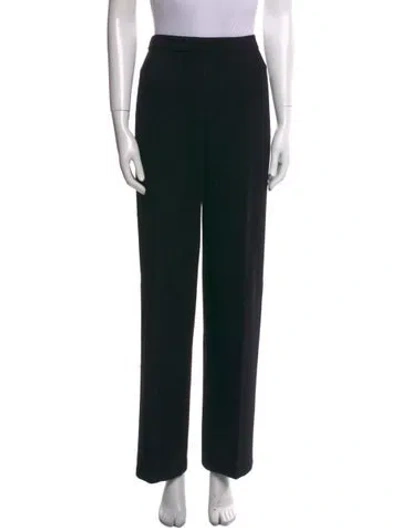 Pre-owned St John Wide Leg Pants In Black