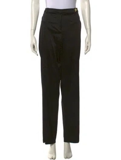 Pre-owned St John Wide Leg Pants In Black