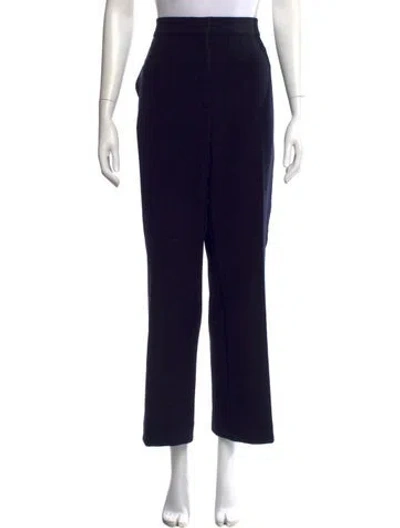 Pre-owned St John Wide Leg Pants In Black