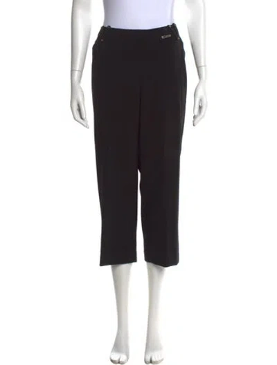 Pre-owned St John Wide Leg Pants In Black
