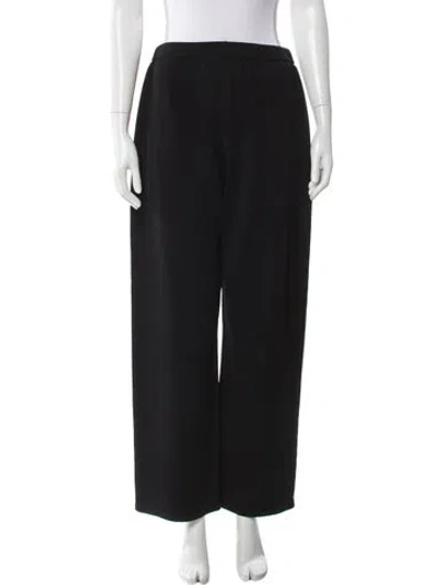 Pre-owned St John Wide Leg Pants In Black