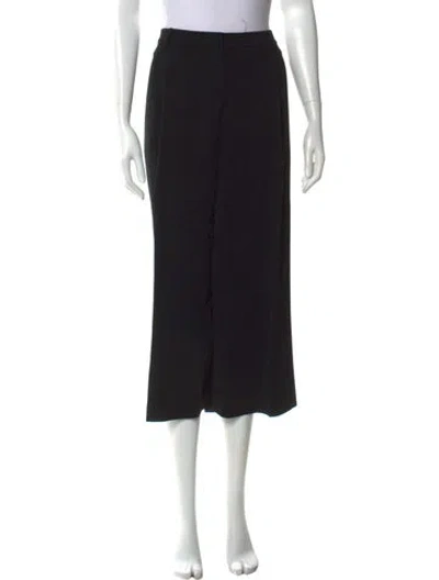 Pre-owned St John Wide Leg Pants In Black