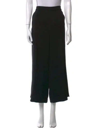 Pre-owned St John Wide Leg Pants In Black