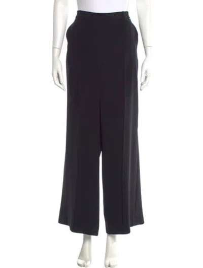 Pre-owned St John Wide Leg Pants In Black