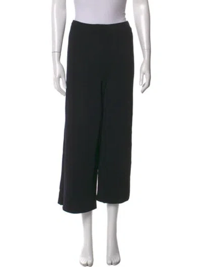 Pre-owned St John Wide Leg Pants In Black