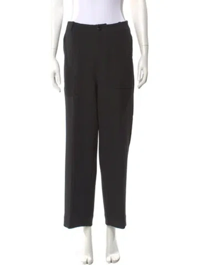 Pre-owned St John Wide Leg Pants In Black
