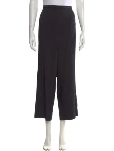 Pre-owned St John Wide Leg Pants In Black