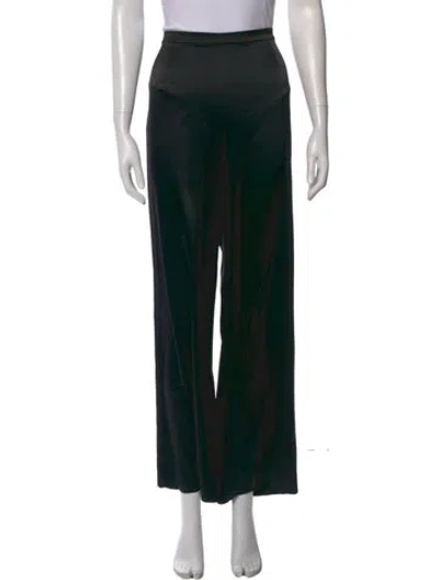 Pre-owned St John Wide Leg Pants In Black