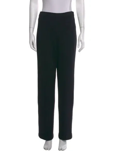 Pre-owned St John Wide Leg Pants In Black