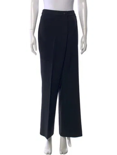 Pre-owned St John Wide Leg Pants In Black