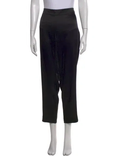 Pre-owned St John Wide Leg Pants In Black