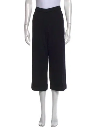 Pre-owned St John Wide Leg Pants In Black