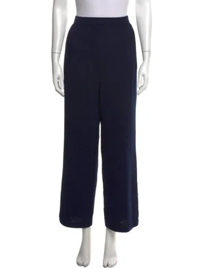 Pre-owned St John Wide Leg Pants In Black