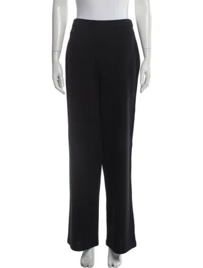 Pre-owned St John Wide Leg Pants In Black