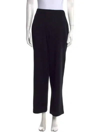 Pre-owned St John Wide Leg Pants In Black