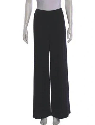 Pre-owned St John Wide Leg Pants In Black