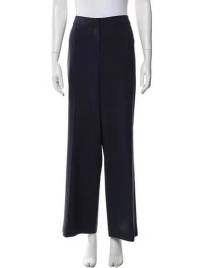 Pre-owned St John Wide Leg Pants In Black