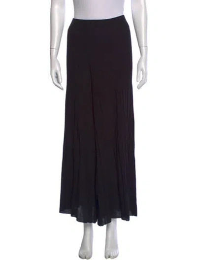 Pre-owned St John Wide Leg Pants In Black