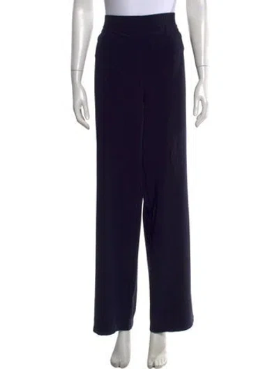 Pre-owned St John Wide Leg Pants In Black