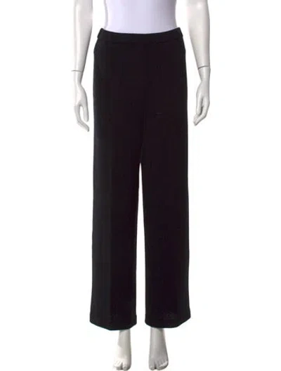 Pre-owned St John Wide Leg Pants In Black