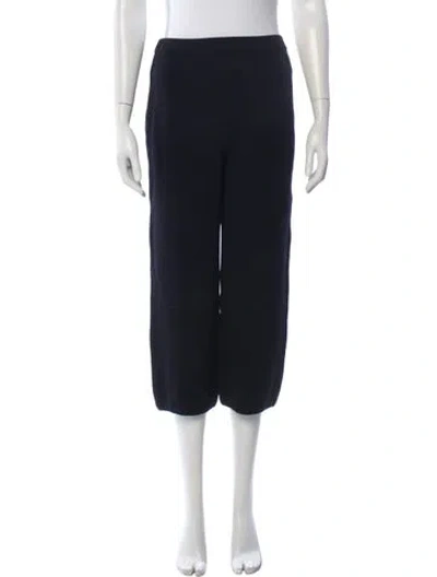 Pre-owned St John Wide Leg Pants In Black