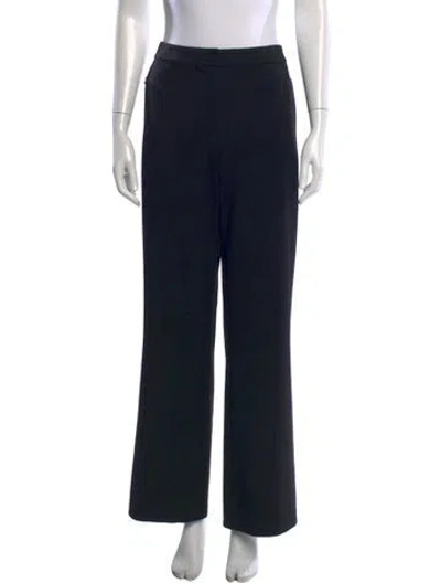 Pre-owned St John Wide Leg Pants In Black