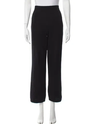 Pre-owned St John Wide Leg Pants In Black