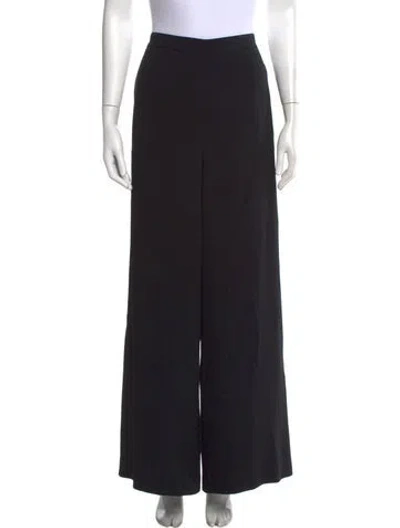 Pre-owned St John Wide Leg Pants In Black