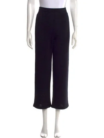 Pre-owned St John Wide Leg Pants In Black