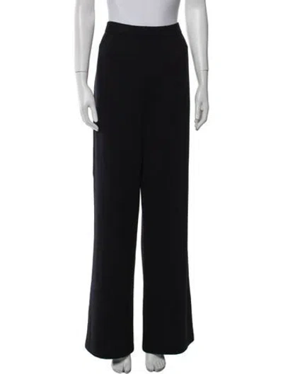 Pre-owned St John Wide Leg Pants In Blue